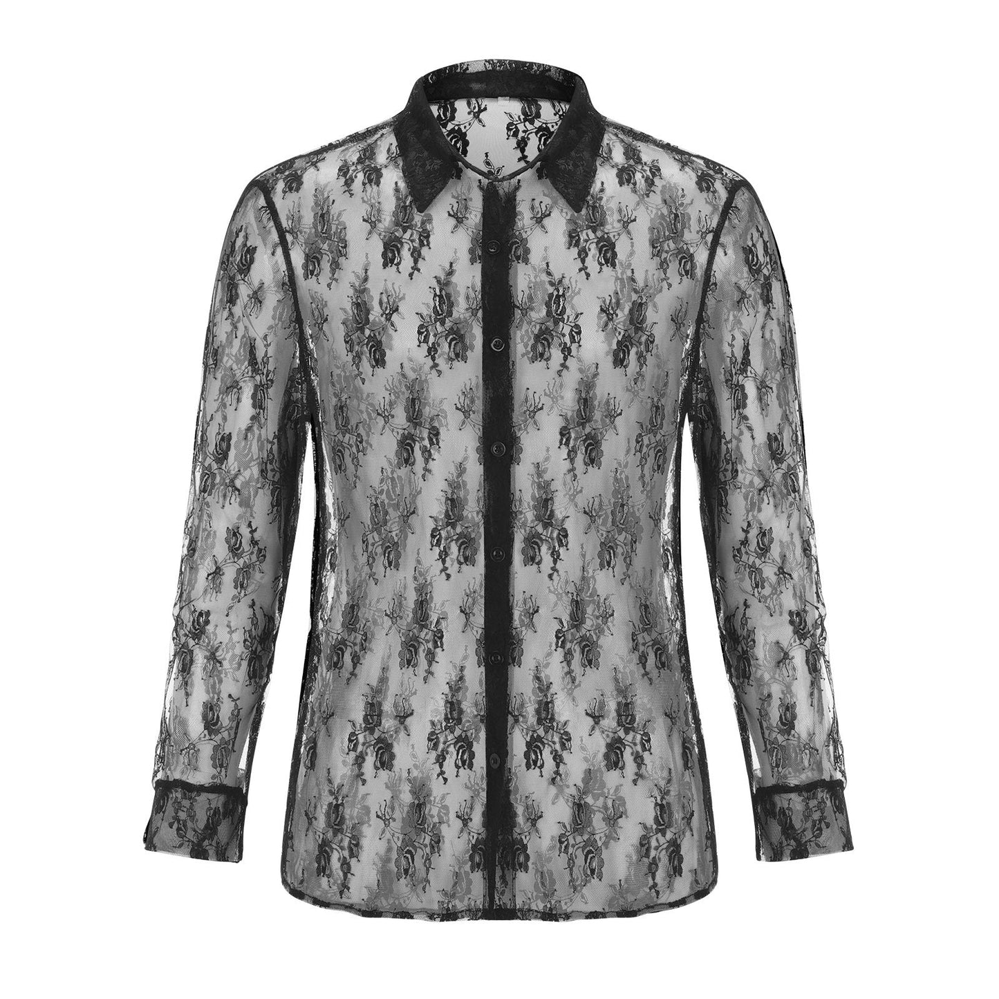 Aule Lace Embroidery Shirt