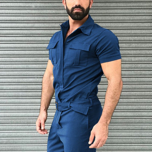 Aule Belted Cargo Jumpsuits